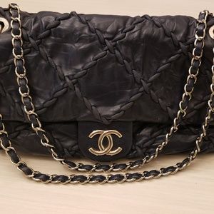 Chanel Ultra Stitch Flap Bag Quilted Calfskin 